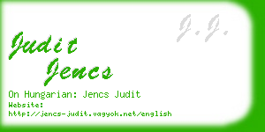 judit jencs business card